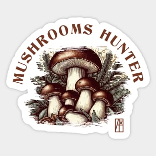 MUSHROOMS - Mushrooms Hunter - Bolete Mushrooms - Bolete Forager Sticker